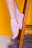 Рожеві коттонові шкарпетки 35-41 з середньою посадкою, фото 3