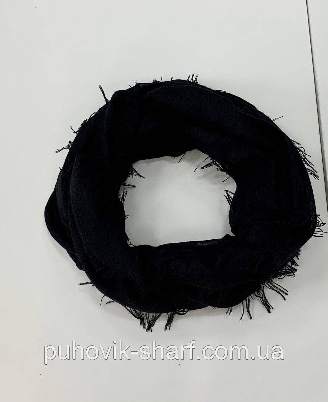 Элегантный льняной шарф снуд - фото 6 - id-p1379683058