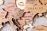 Карта світу на стіну багатошарова