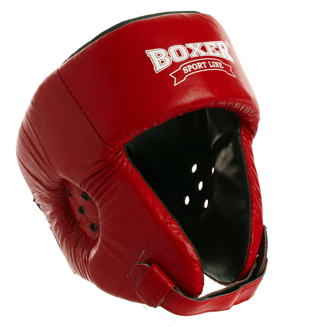 Шолом боксерський відкритий шкірвініл Boxer 2028 розмір L Red