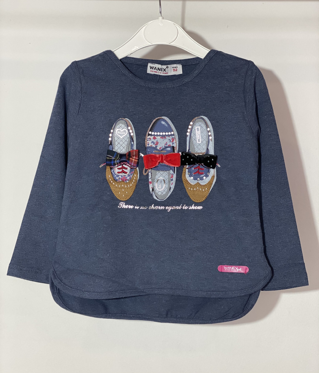 Реглан для дівчинки Wanex 1022 92 см Синій, фото 1