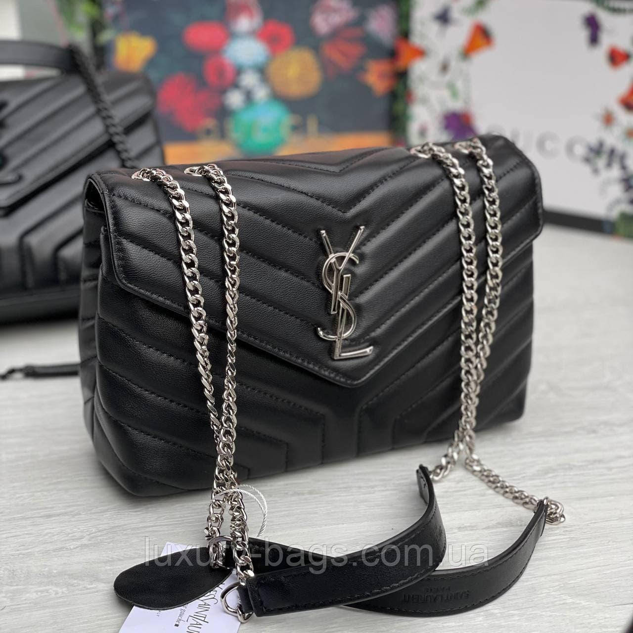 Жіноча шкіряна модна сумка Yves Saint Laurent YSL