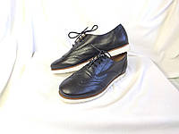 Туфли женские броги Heavenly Soles кожаные черные (Размер 38, UK5, EUR38)