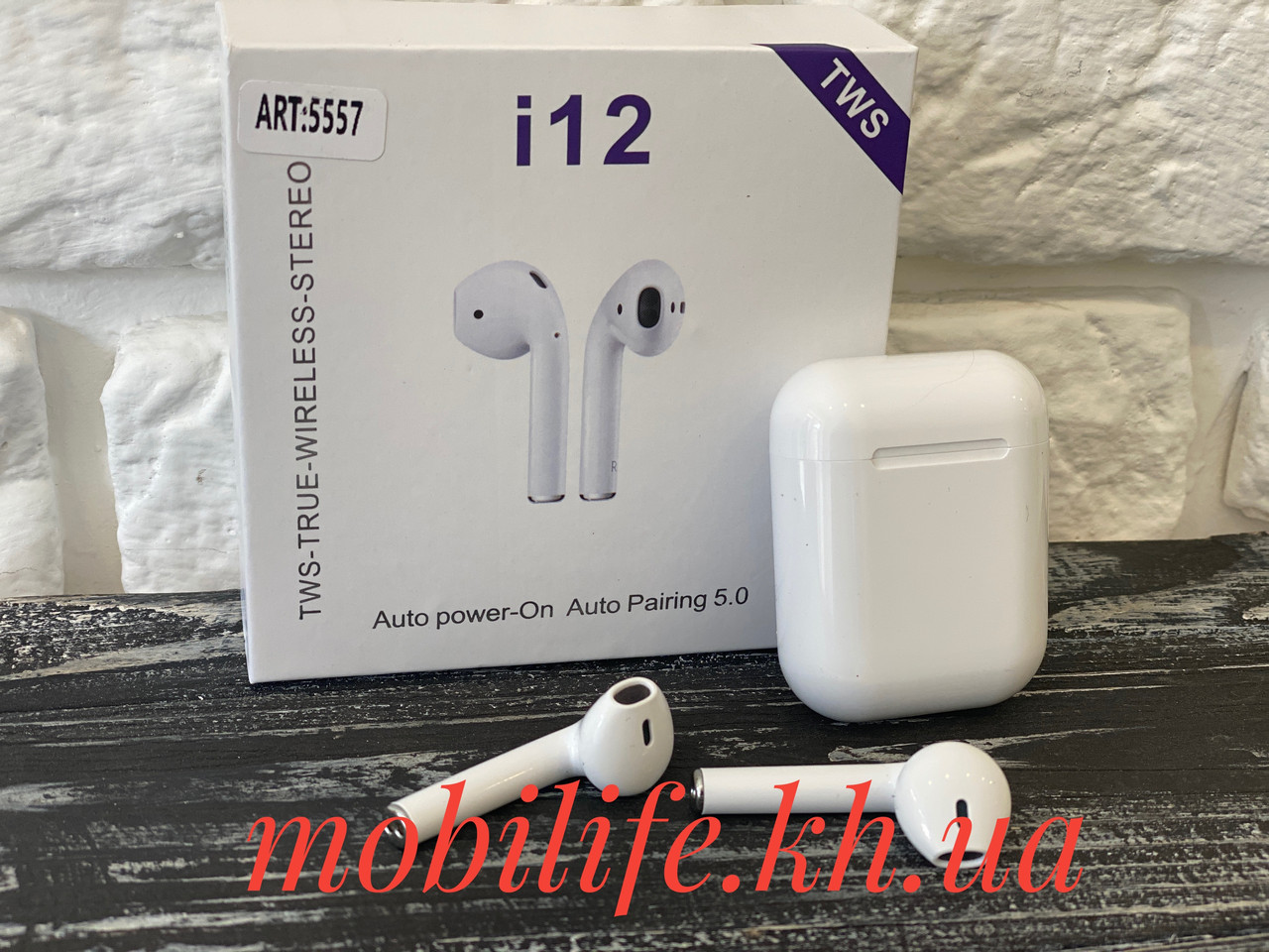 Бездротові Bluetooth-навушники iFans i12 TWS (аналог AirPods)