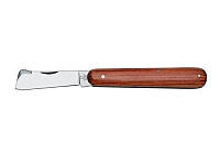 Прививочный нож Due Cigni 206/E B (деревянная рукоятка, металлическая вкладка, лезвие - нержавейка) - Дуе Чини