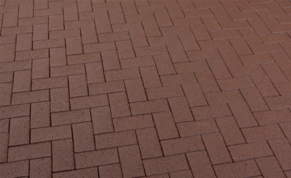 Плитка тротуарная "Брусчатка" (красный) (ФЭМ) 200х100х40 мм - фото 1 - id-p1379701720