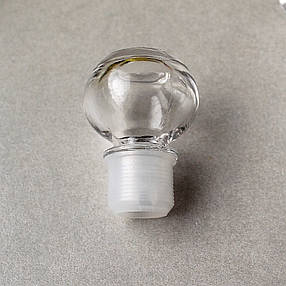 Графин-штоф для бренді квадратний ILONA "Київ Полоски" 0,5 л з кришкою, фото 3