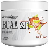 Амінокислоти IronFlex — BCAA 8:1:1 (200 грамів) cola-lime/кола-лайм