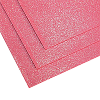 Фоамиран мерехтливий 1,5 мм полуничне суфле 60x70 см