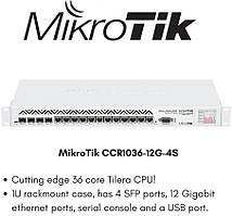 CCR1036-12G-4S Mikrotik Маршрутизатор (роутер)