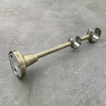 Тримач для карниза подвійний відкритий 19мм+25мм антик