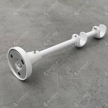 Тримач для карниза подвійний відкритий 19мм+19мм білий