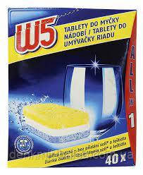 Таблетки для посудомоечных машин без фосфатов W5 Tablets 40 шт