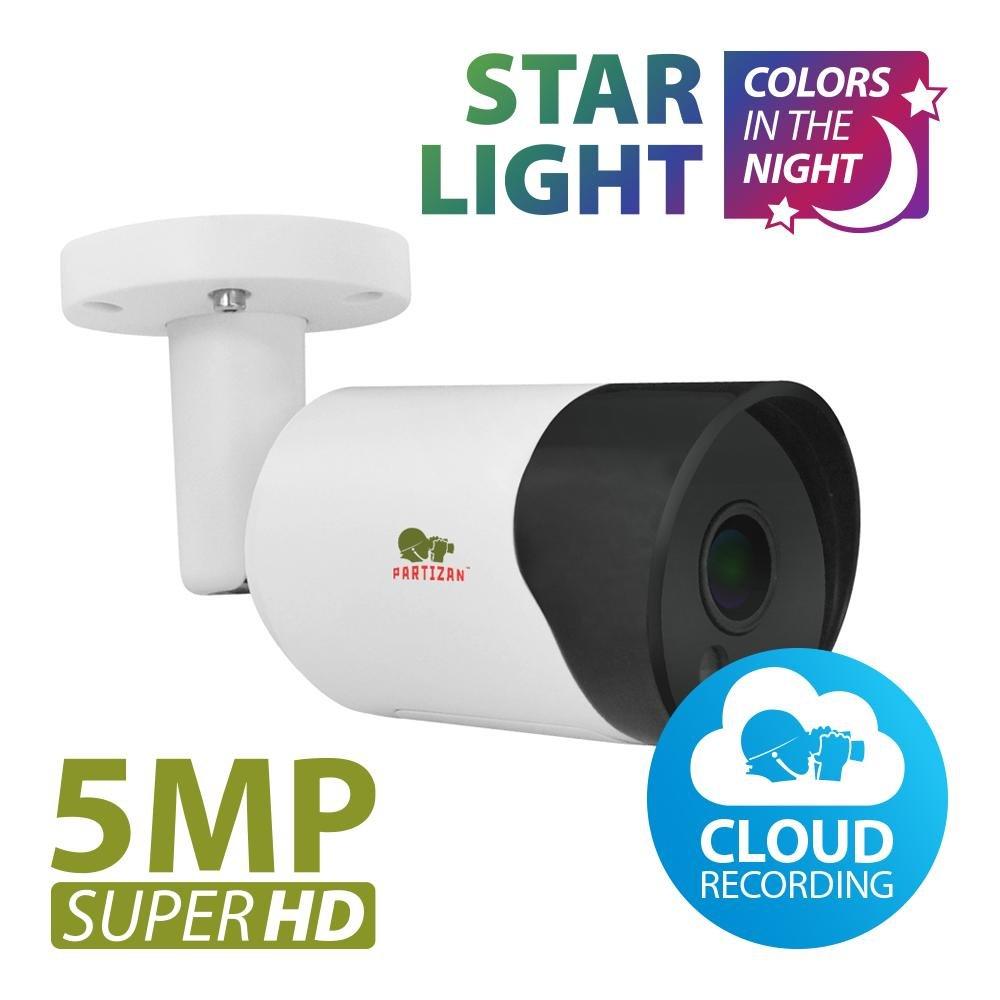 Монофокальна камера Partizan 5.0MP IPO-5SP Starlight 1.0 Cloud