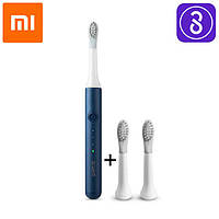 Розумна зубна електощітка Xiaomi Soocas EX3 So White (Mijia-Sonic Electric Toothrush EX3) ЕлектричнаЗубнаЩітка Синій (Blue) + 2 насадки