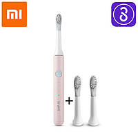 Розумна зубна електощітка Xiaomi Soocas EX3 So White (Mijia-Sonic Electric Toothrush EX3) ЕлектричнаЗубнаЩітка Рожевий (Pink) + 2 насадки