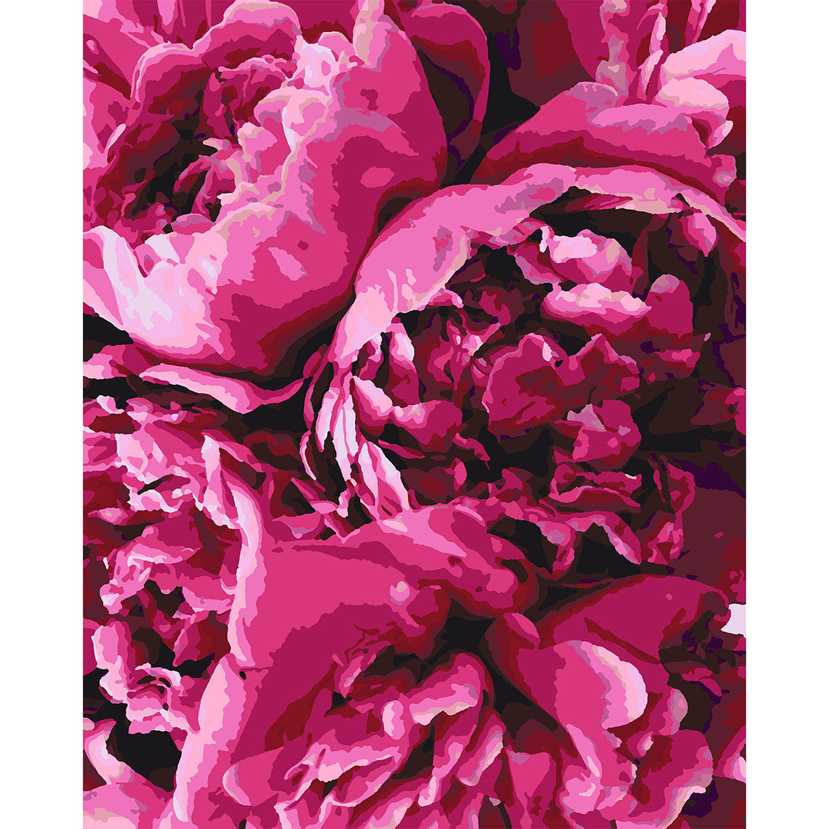 Картина за номерами Королівські півонії 40*50 см SANTI 953815, фото 1