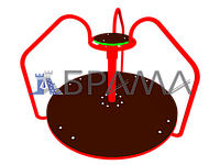 Карусель для вращения стоя с 3 поручнями "БРАМА"