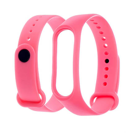 Ремешок силиконовый для Xiaomi Mi Band 3/ 4 № 07 розовый, фото 2