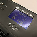 Кільцева лампа 55 см з цифровим дисплеєм Пульт Штатив 2м Професійний Кільцевої світло для блогерів, фото 10