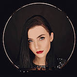 Кільцева лампа 55 см з цифровим дисплеєм Пульт Штатив 2м Професійний Кільцевої світло для блогерів, фото 2