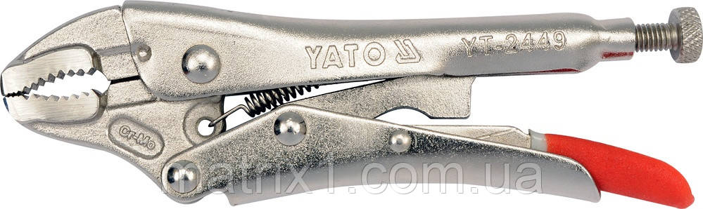 Кліщі затискні 125 мм CRMO YATO, фото 1