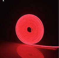 Червона неонова світлодіодна стрічка 12х6 мм. Мінімальний відрізок 10 см. Ціна за 10 см.