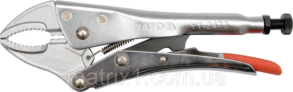 Кліщі затискні 250 мм CRMO YATO RA=0-42, фото 1