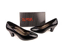 Кожаные классические туфли черного цвета, Alpina, Словения 39