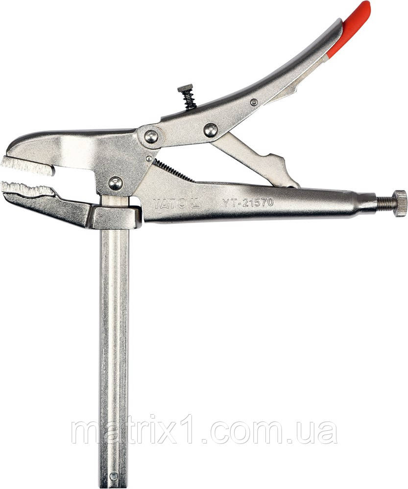 Кліщі затискні 260 мм з додатковим утримувачем (0-150 мм) CRMO YATO, фото 1