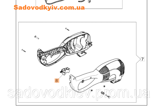 Курок Газа для Триммера Oleo-Mac TR 111 E (60020050R) — Купить Недорого ...