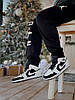 Чоловічі кросівки Air Jordan 1 Mid White Black Tuxedo 554724-113, фото 7