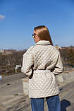 Жіноча стильна я стьобаний куртка К-191, фото 6