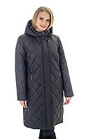 Демисезонная женская удлиненная куртка, размеры 52 - 70