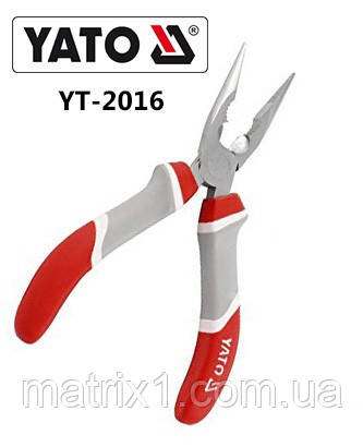 Довгогубці прямі нікельовані 180 мм YATO