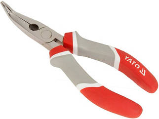 Довгогубці вигнуті нікельовані 200 мм YATO YT-2028