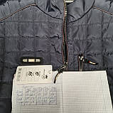 Чоловіча куртка весняна демісезонна класична темно-синя норма, фото 10