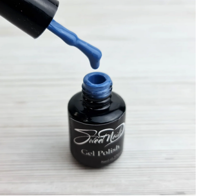 Гель лак для нігтів Sweet Nails глибокий блакитний №92 8мл