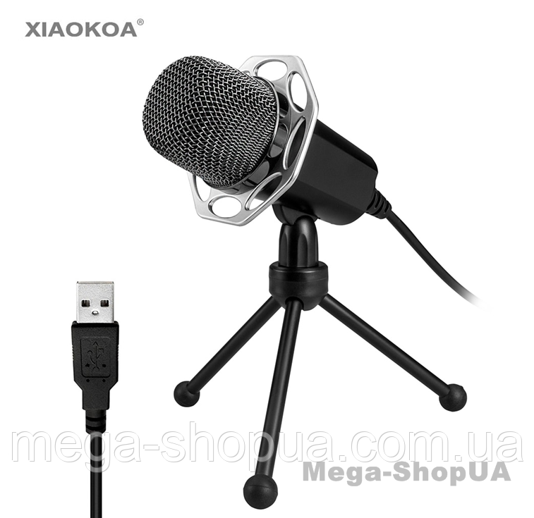 Студійний мікрофон конденсаторний USB NX32S. Настільний мікрофон для звукозапису