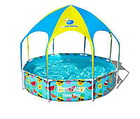 Детский каркасный бассейн с навесом 244х51 см Bestway 56432 с душем