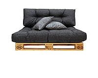 Подушки Comfort/Graphite , подушки для садовой мебели , мебель loft, диван из поддонов в стиле лофт
