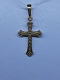 Хрест з розп'яттям в червоному золоті, фото 3