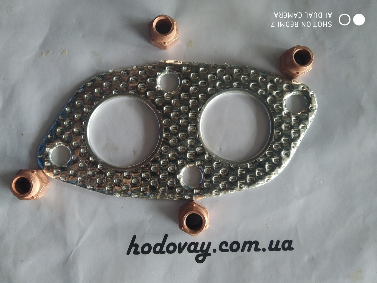 Прокладка труби приймальні з гайками ВАЗ 2108-2115, фото 1