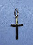 Хрест з розп'яттям в червоному золоті, фото 3