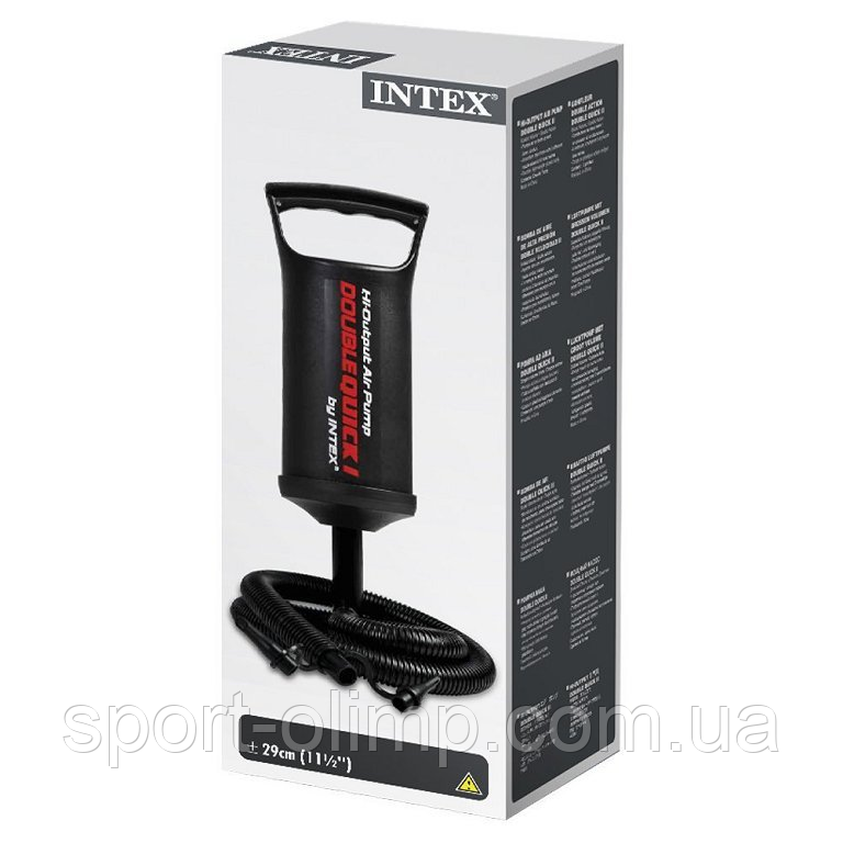 Ручной насос для надувания Intex 68612 (объем 0.9 л) - фото 4 - id-p1379913838