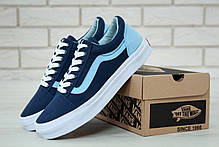 Жіночі кеди Vans Old Skool T&C Dress Blues/Captain's Blue, фото 3