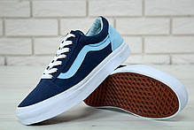 Жіночі кеди Vans Old Skool T&C Dress Blues/Captain's Blue, фото 3