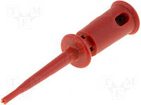 R8-H105A-R Clip-on probe; pincers type; 3A; 60VDC; red; Insulation: polyamide