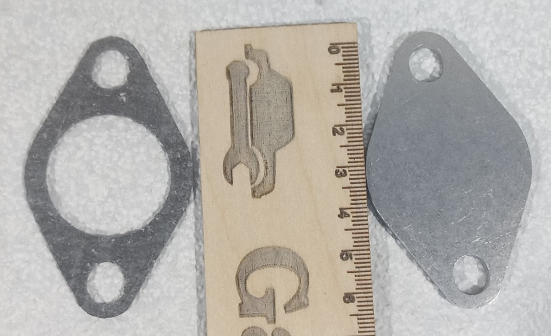 Заглушка клапана EGR (ЕГР) ромбоподібна рециркуляції газів Опель Вектра C, Астра H, Фіат, Альфа Ромео, фото 1