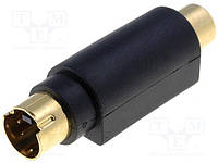 RCAG-SVHSW Adapter; RCA socket, SVHS plug 4pin